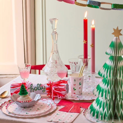 Servilletas motivos Navideños y rayas / 16 uds.