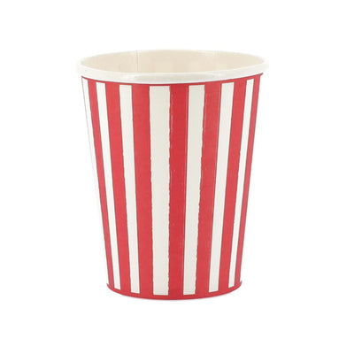 Vasos rayas rojo
