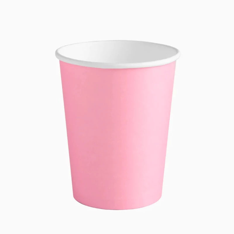 Vaso bio basic rosa pastel / 10 uds.