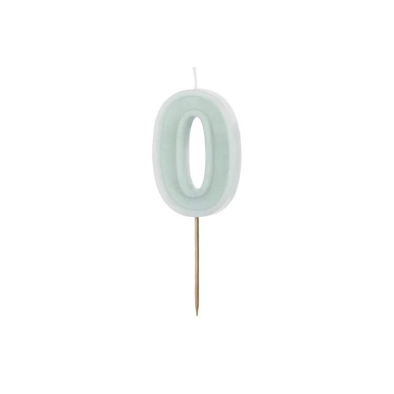 Candle number mint basic edge