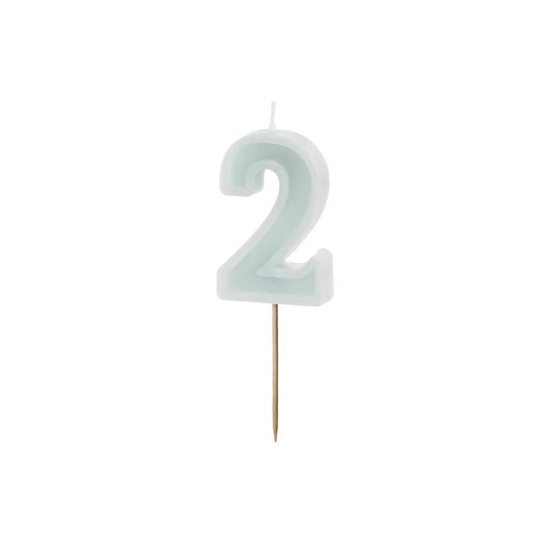 Candle number mint basic edge