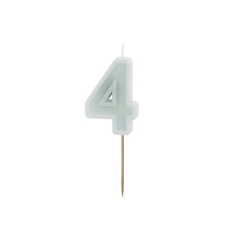 Candle number mint basic edge