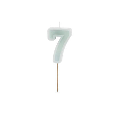 Candle number mint basic edge