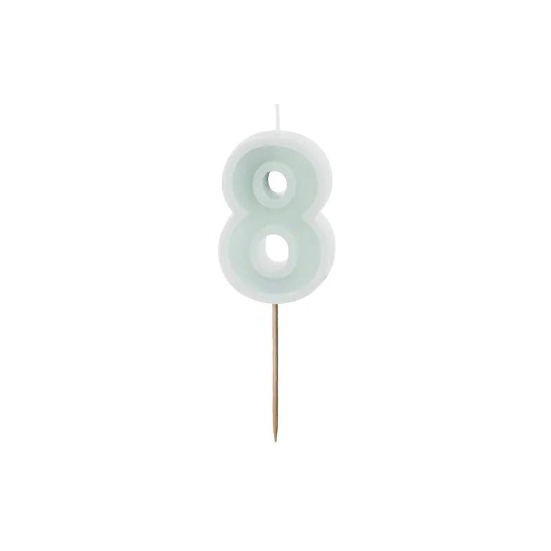 Candle number mint basic edge