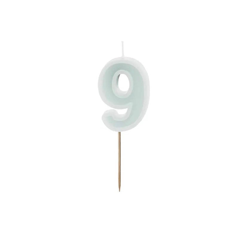 Candle number mint basic edge