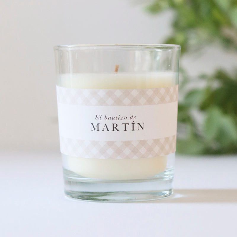 Personalized Vichy Stone candle
