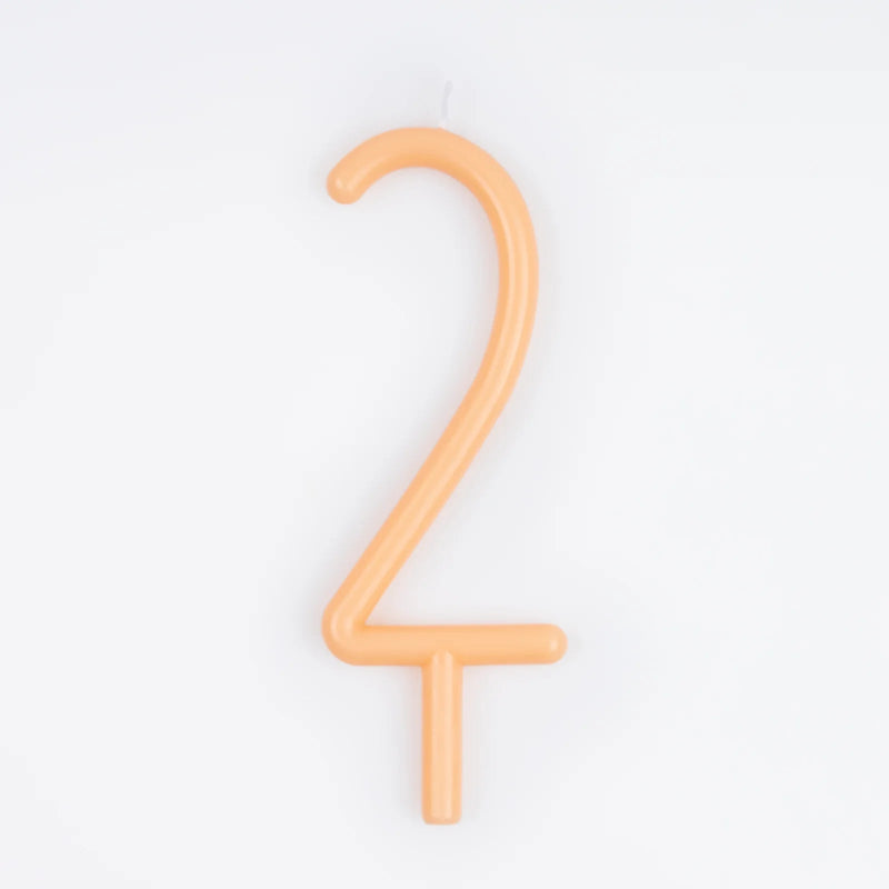 Large Slim Number Candles