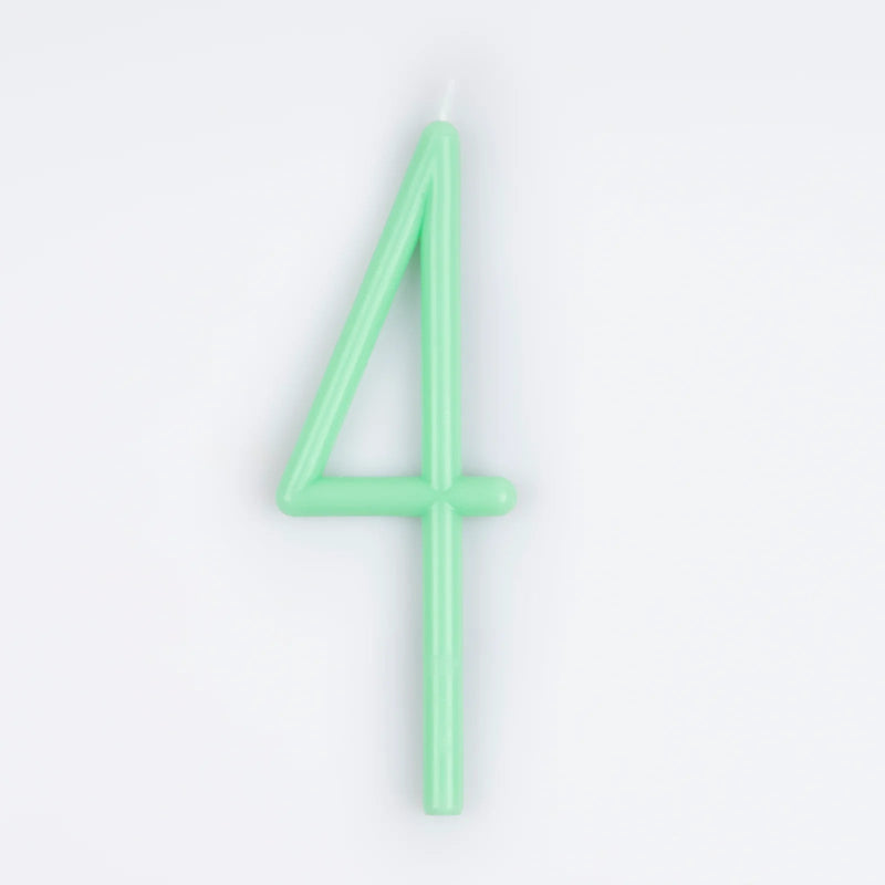 Large Slim Number Candles