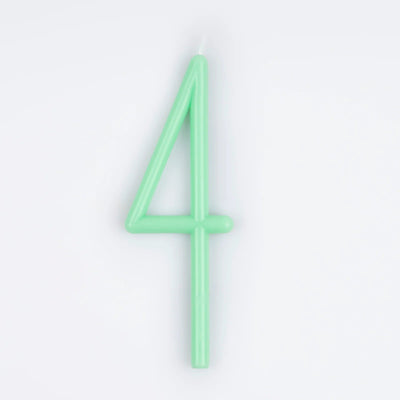 Large Slim Number Candles