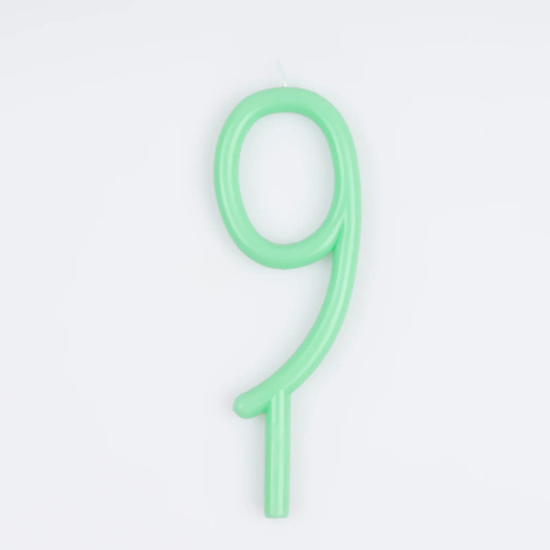 Large Slim Number Candles