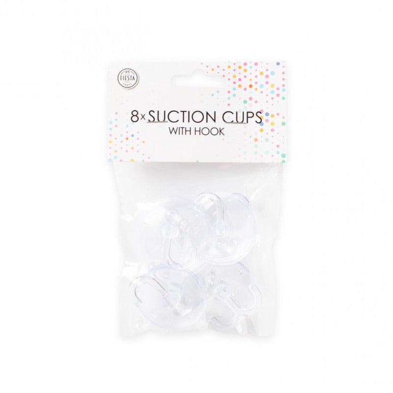Suction cups with hook for hanging balloons / 8 pcs.
