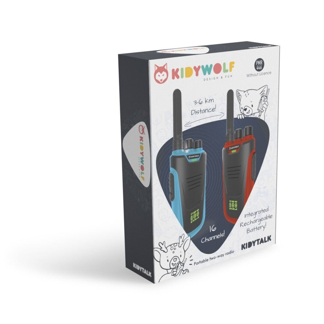 KIDYTALK Blue and red walkie-talkie
