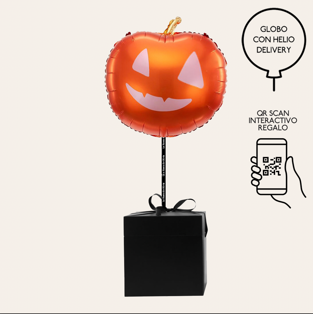 Globo Halloween calabaza hinchado cinta tela Wow Box