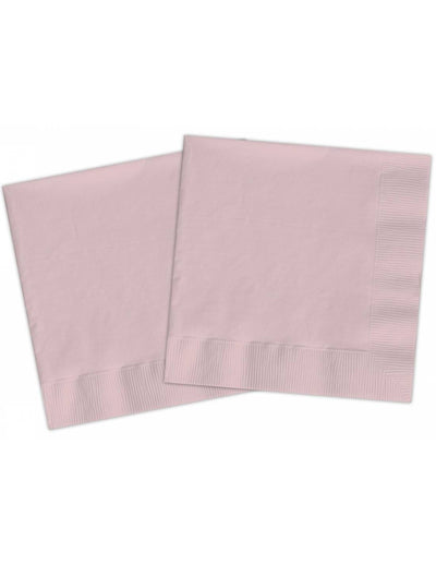 Servilleta rosa pastel compostable / 20 uds.