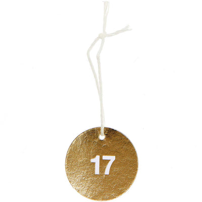 Golden labels advent calendar numbers / 24 pcs.