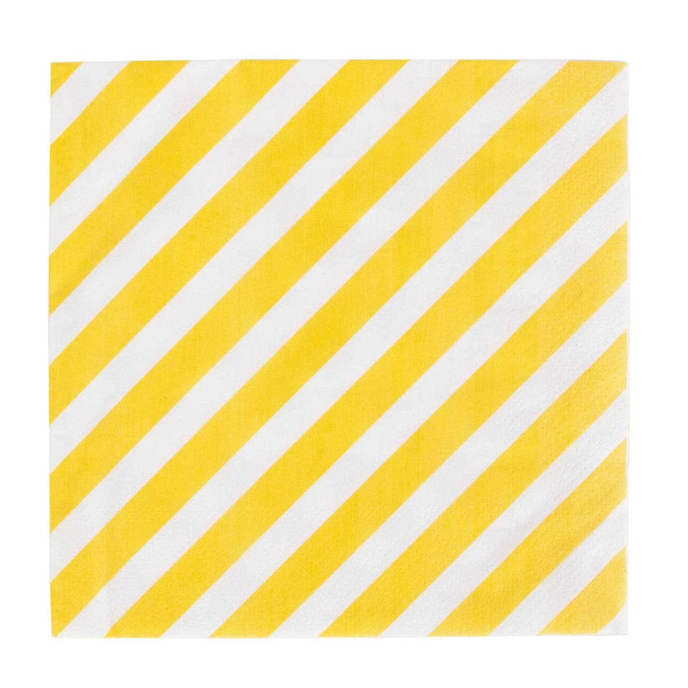 Large ECO pastel yellow striped napkins/ 20 units.