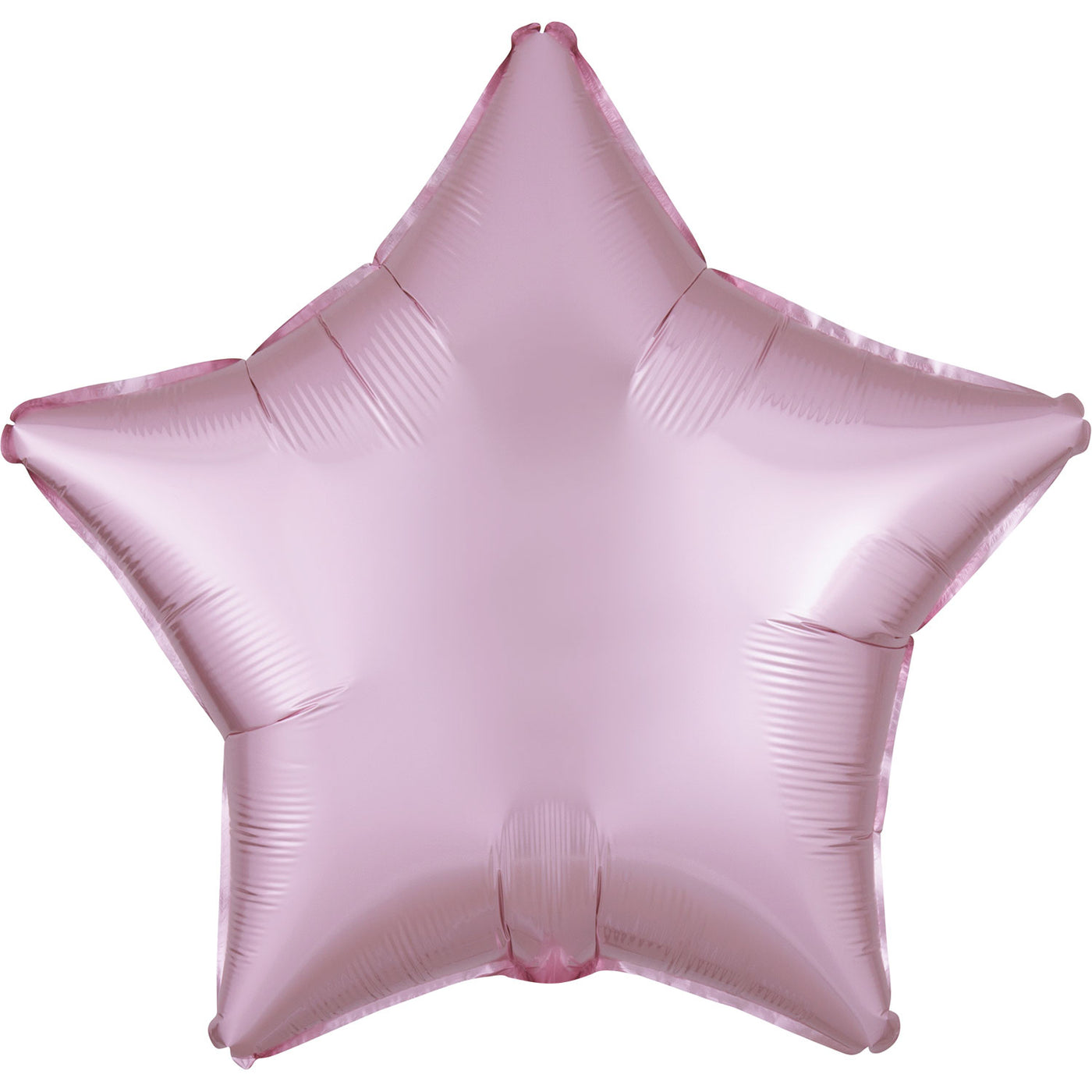 Balão Mylar estrela rosa pastel acetinado 