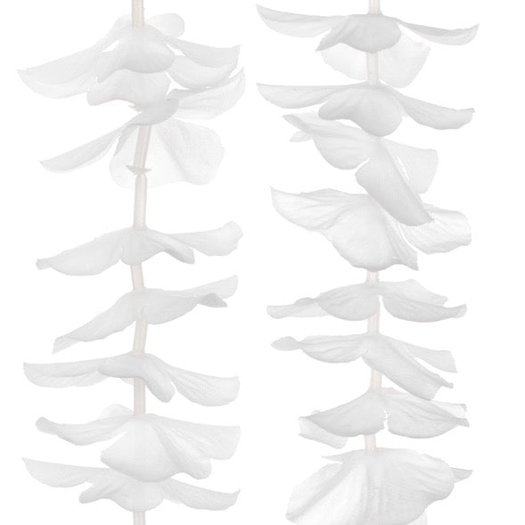 Grinalda de flores brancas