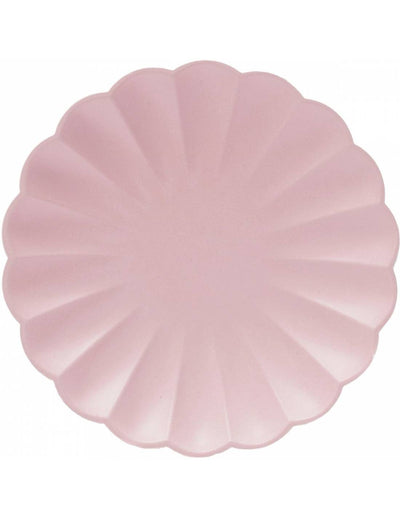 Placa básica de pastel rosa pastel compostável Eco / 8 pcs.