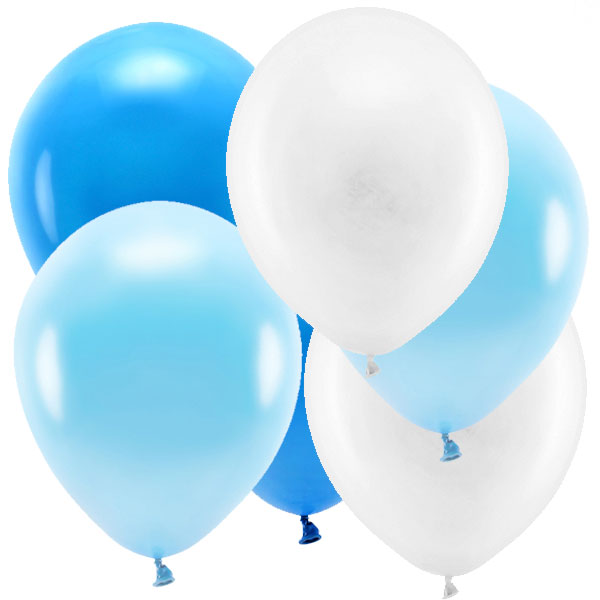 Bouquet Blue Latex balloons inflated with helium