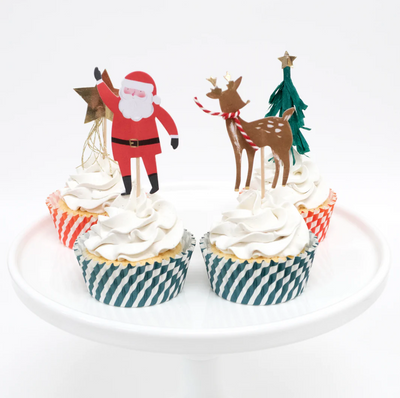 Cupcake kit Christmas motifs