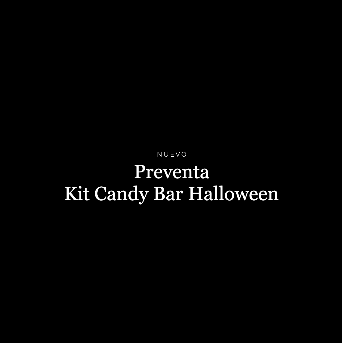 Kit Candy Bar DIY Halloween