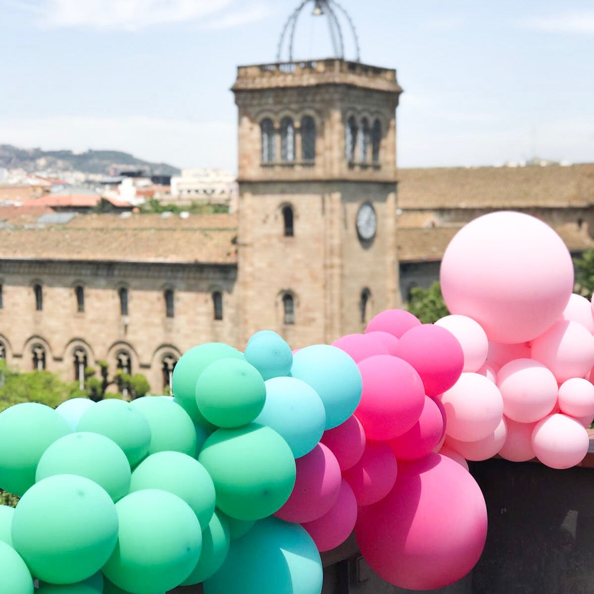 Arco fotográfico com grinalda de balão <br>(apenas Barcelona e arredores)
