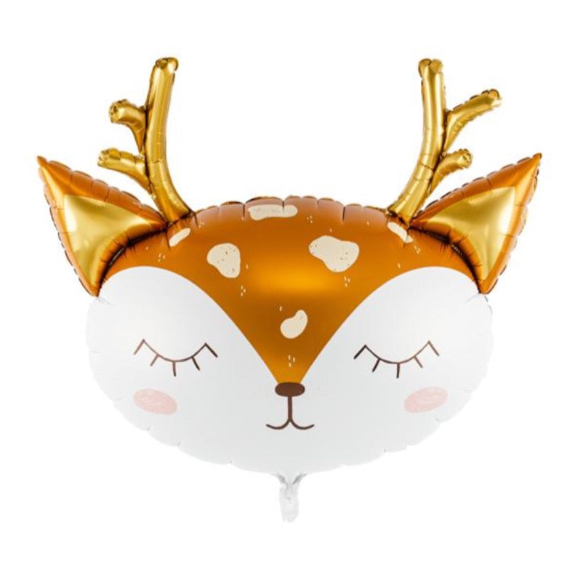 Reindeer head foil balloon