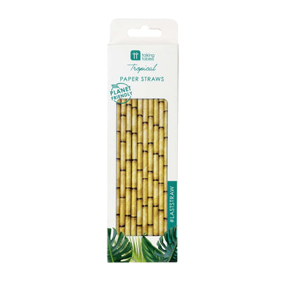 Bamboo paper straws / 30 pcs.