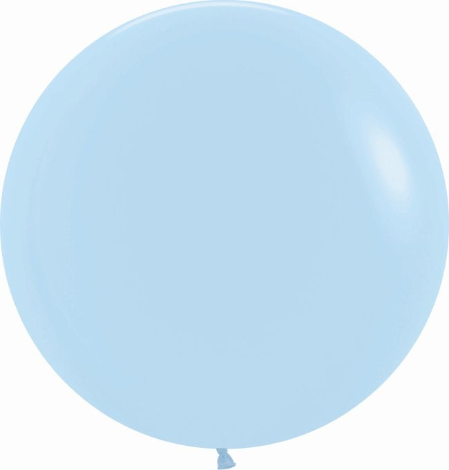 Latex balloon L pastel light blue