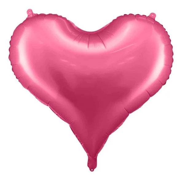 Balão Foil Coração Fúcsia mate