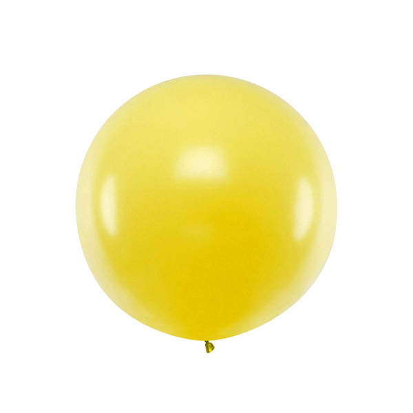 Matte yellow XL latex balloon