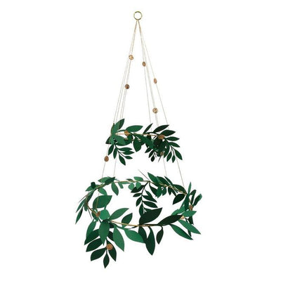 Botanical Christmas chandelier