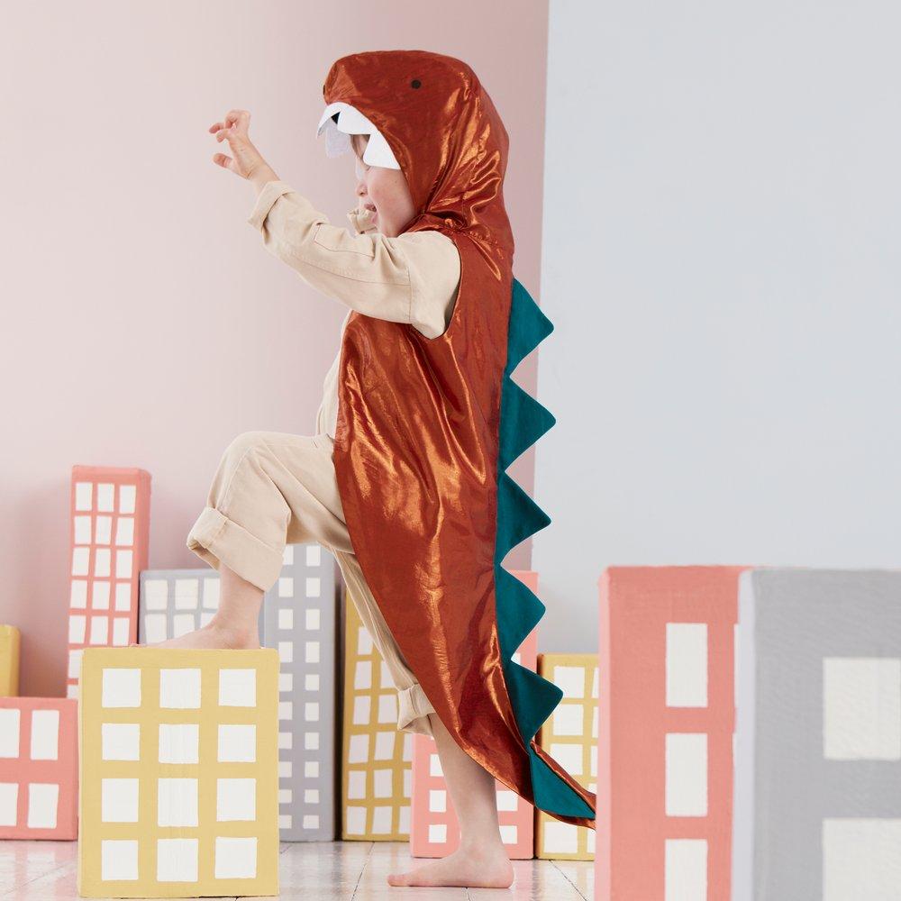 Disfraz capa T-Rex