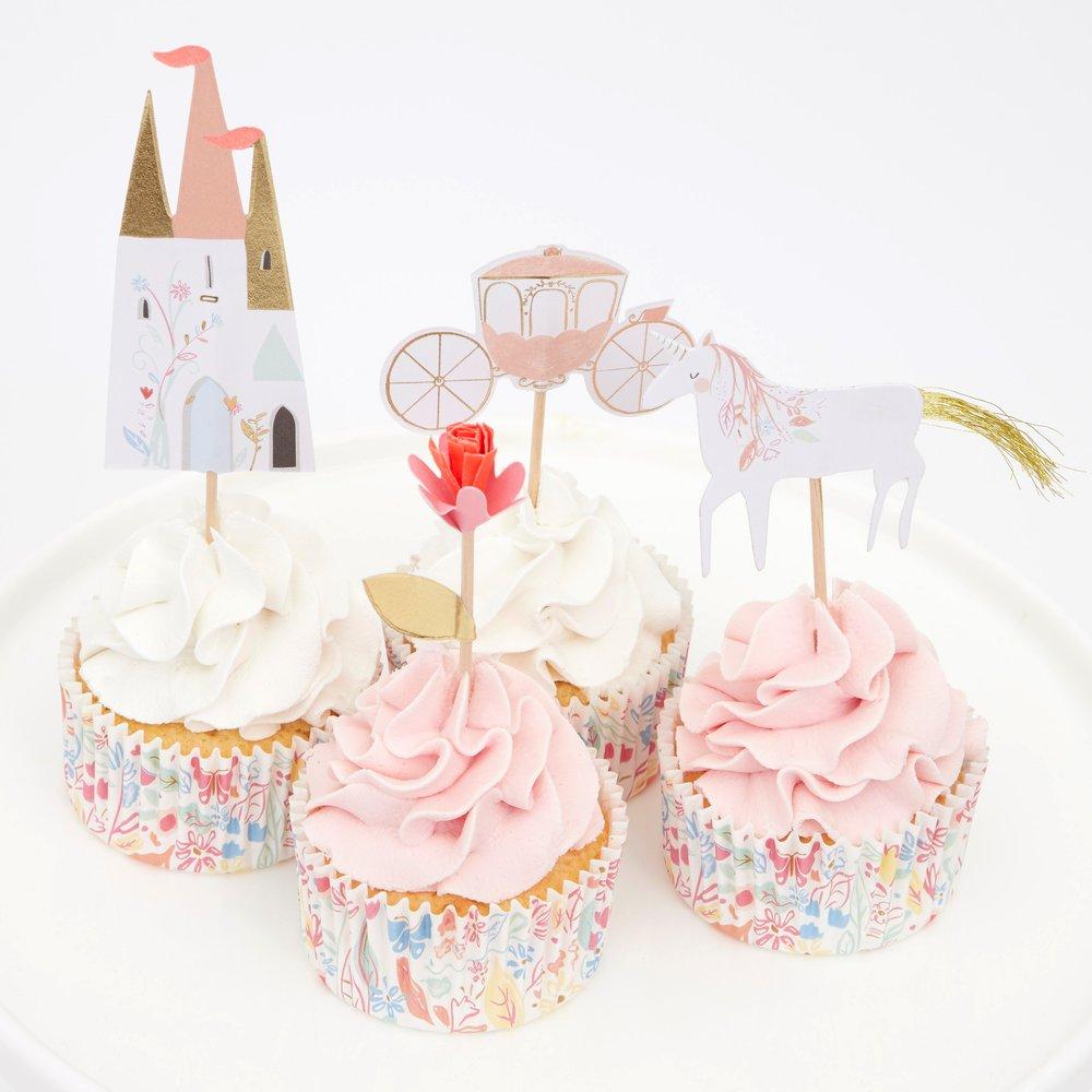 Kit cupcake princesas mágicas