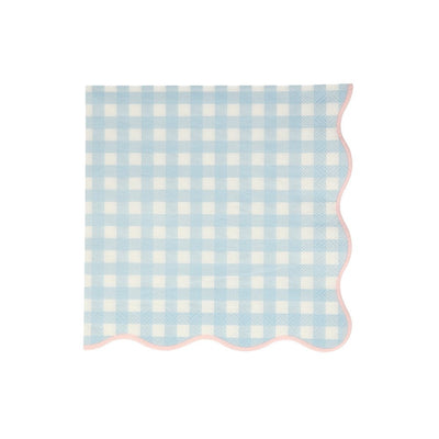 Gingham napkin in pastel colors small / 20 units.