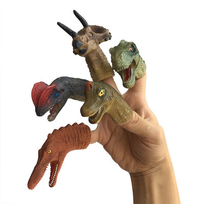 Bonecos de dedo de dinossauro