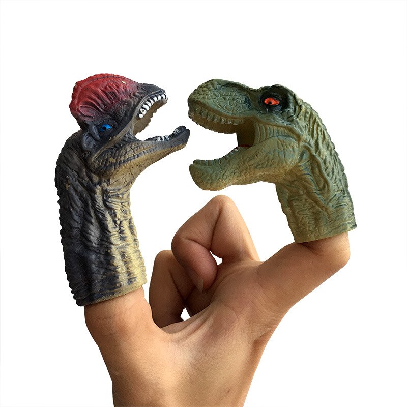 Bonecos de dedo de dinossauro