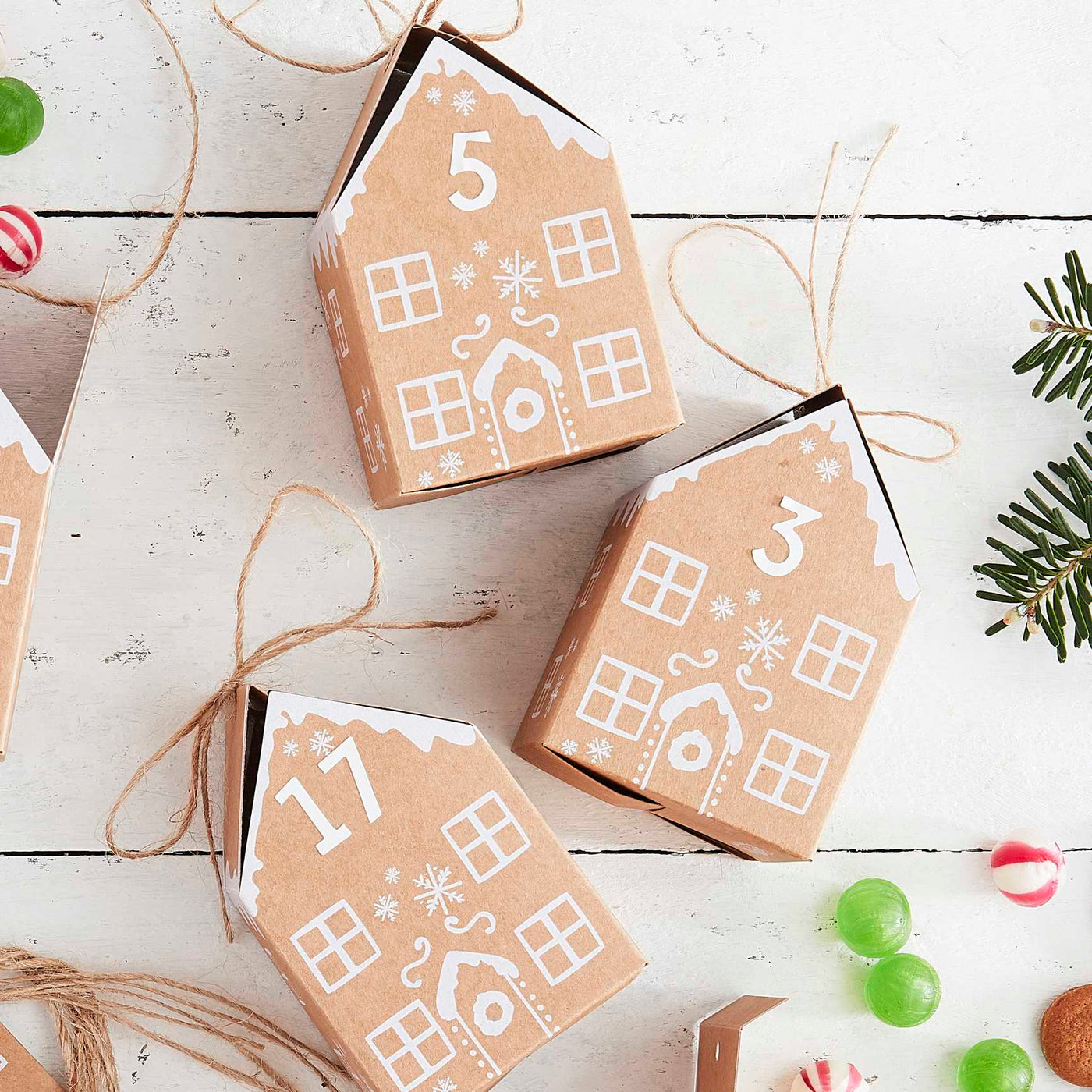 DIY Gingerbread House Advent Calendar