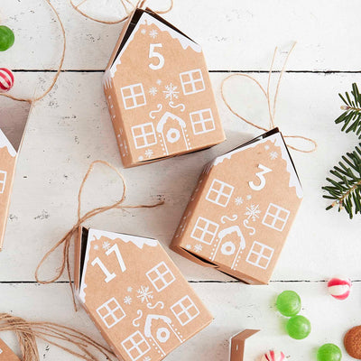 DIY Gingerbread House Advent Calendar