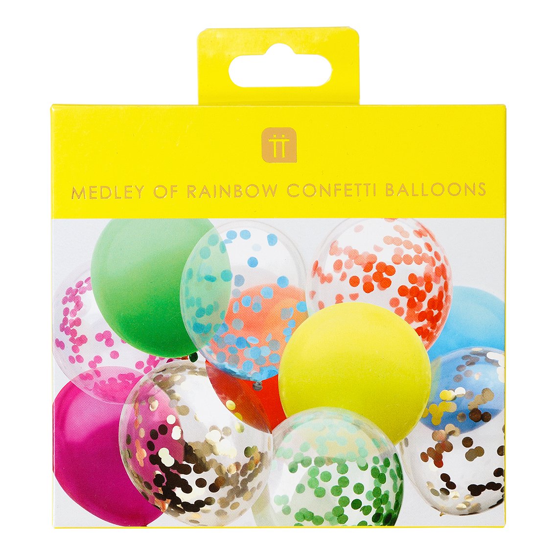 Kit globos multicolor confeti / 12 uds.