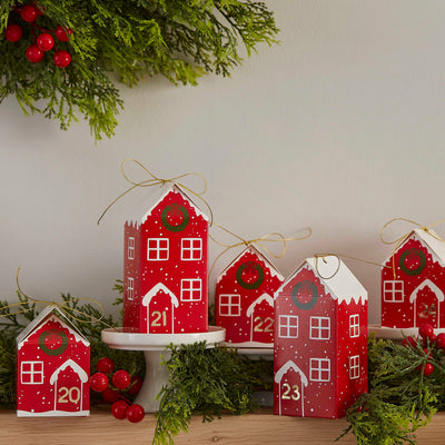 DIY Red House Advent Calendar