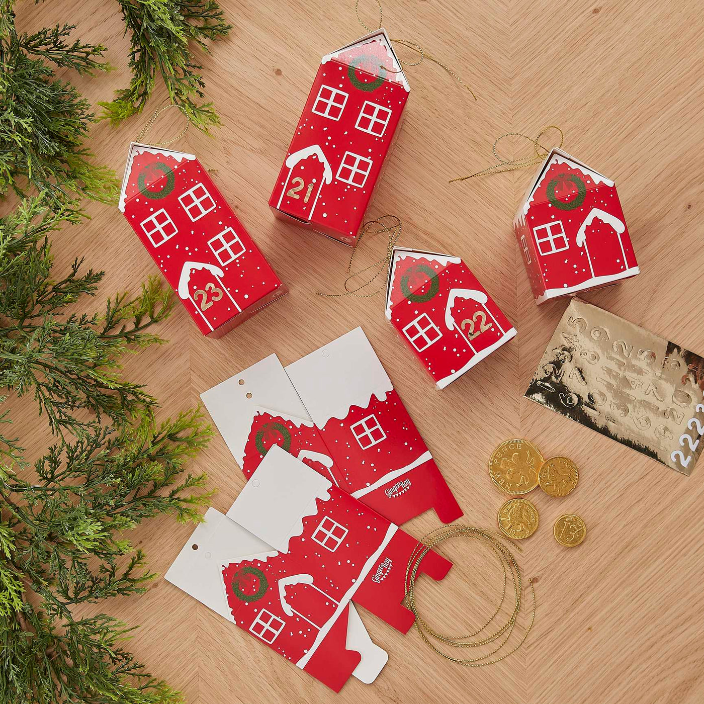 DIY Red House Advent Calendar