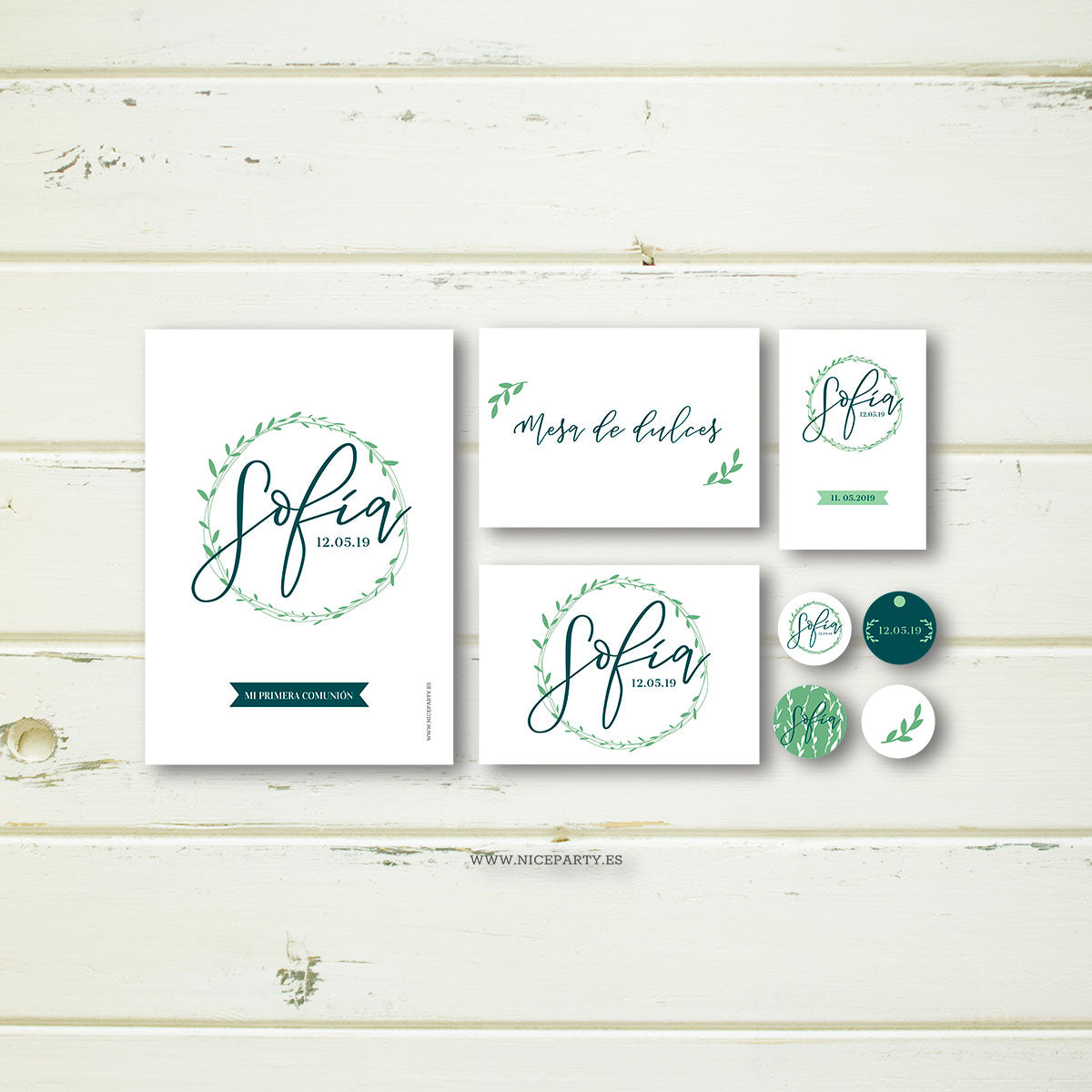 Printable Pack Green Branches