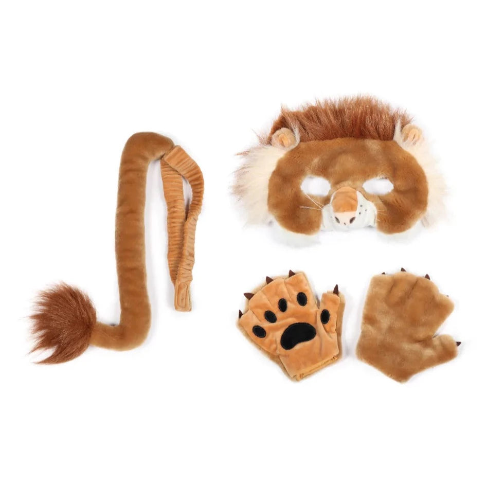Lion plush costume set