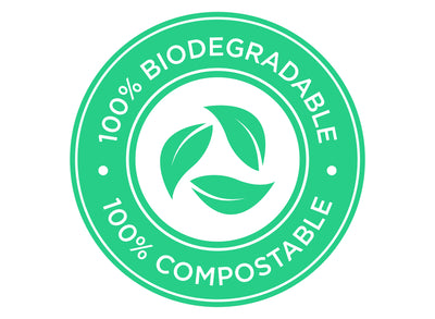 Copo degradé cinzento básico Eco compostable / 8 pcs.