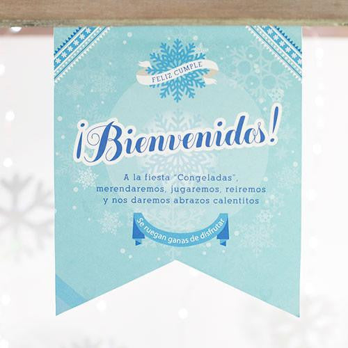 Imprimible banderola Frozen - La Fiesta de Olivia - 1