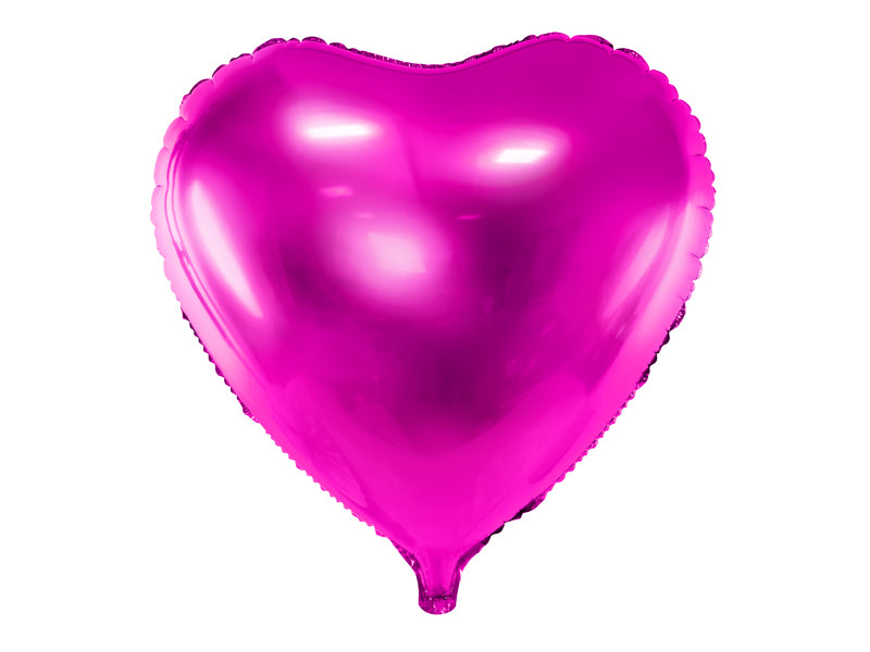 Balão Mylar coração fúcsia