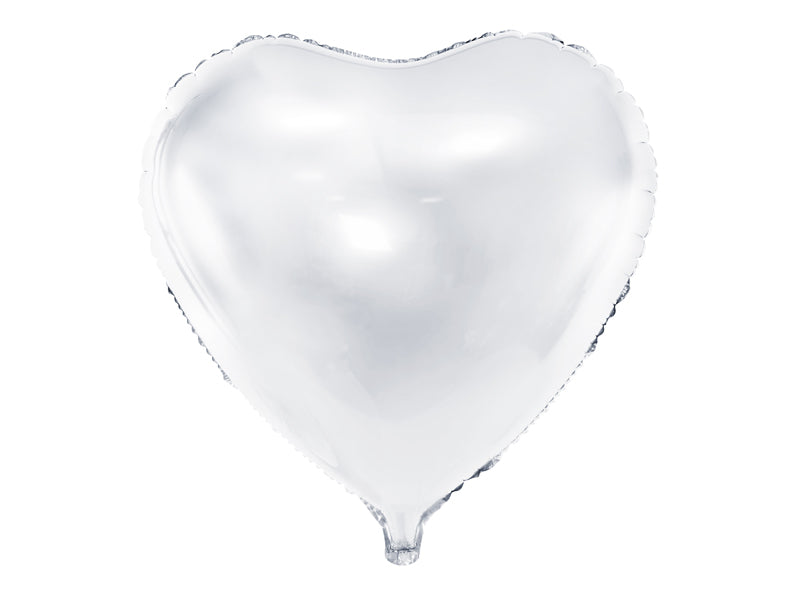Balão Mylar coração branco