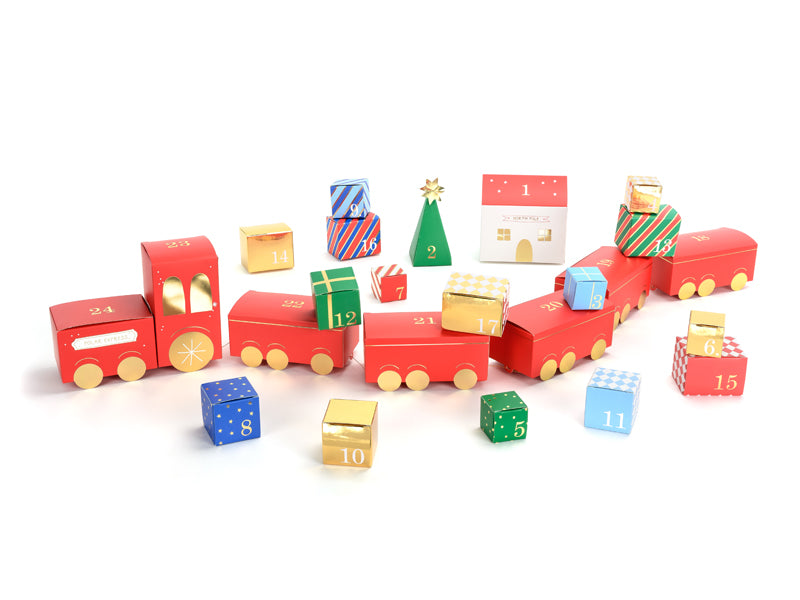 DIY Christmas Train Advent Calendar